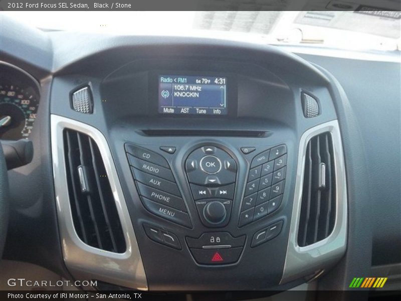 Black / Stone 2012 Ford Focus SEL Sedan