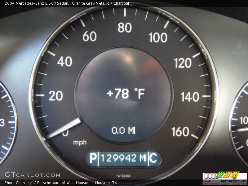 Granite Grey Metallic / Charcoal 2004 Mercedes-Benz E 500 Sedan