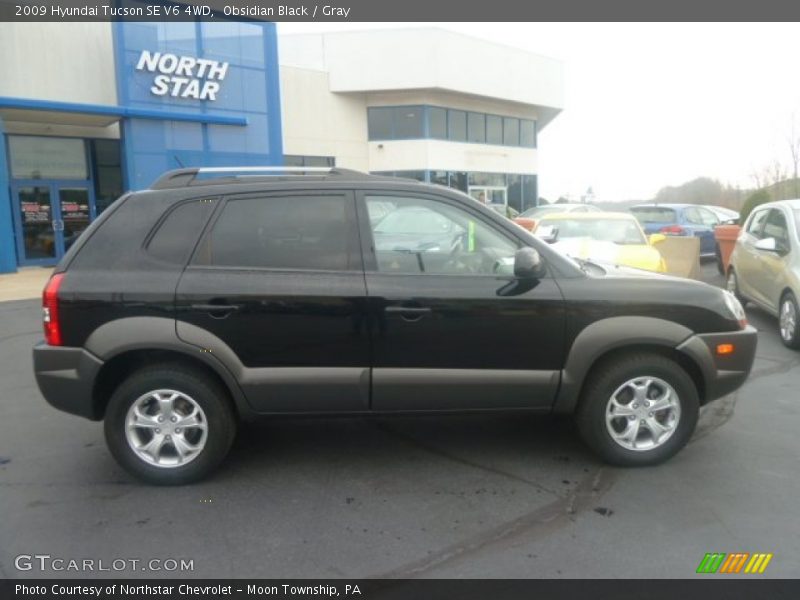 Obsidian Black / Gray 2009 Hyundai Tucson SE V6 4WD