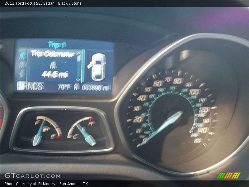 Black / Stone 2012 Ford Focus SEL Sedan