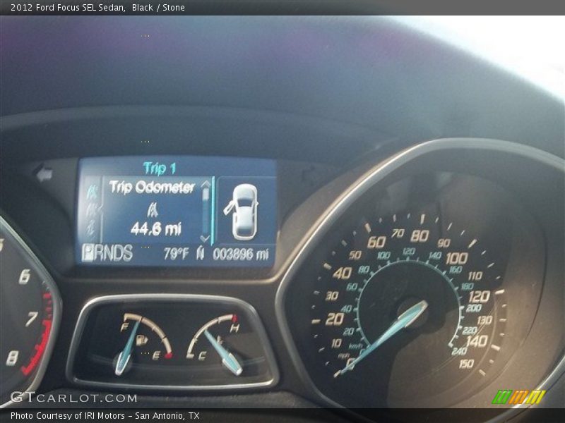 Black / Stone 2012 Ford Focus SEL Sedan