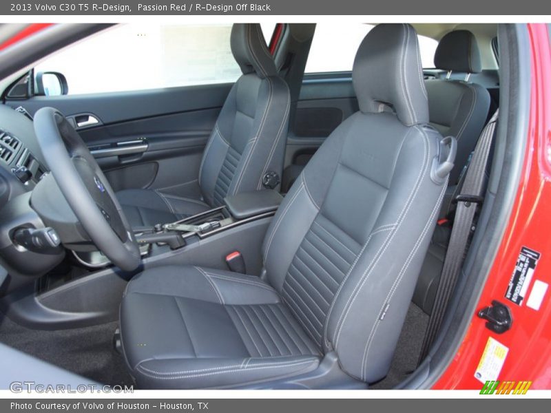 Front Seat of 2013 C30 T5 R-Design