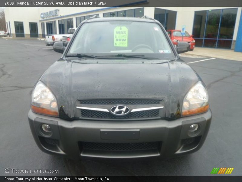 Obsidian Black / Gray 2009 Hyundai Tucson SE V6 4WD
