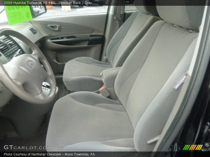 Obsidian Black / Gray 2009 Hyundai Tucson SE V6 4WD