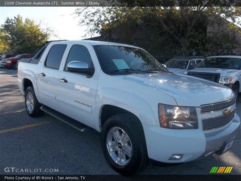 Summit White / Ebony 2008 Chevrolet Avalanche LTZ