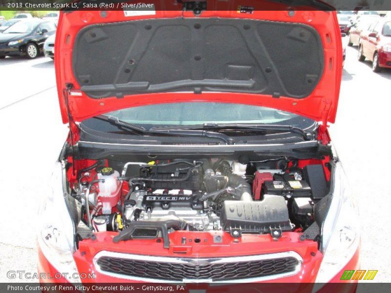 Salsa (Red) / Silver/Silver 2013 Chevrolet Spark LS