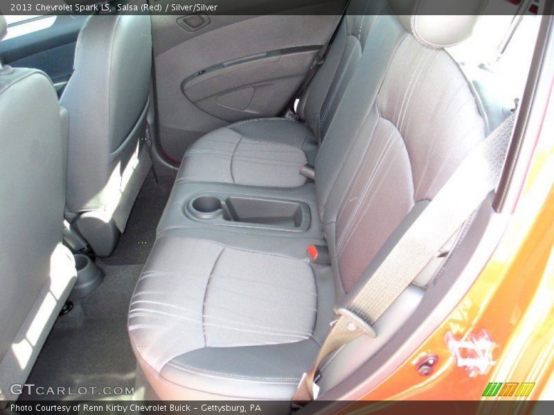 Salsa (Red) / Silver/Silver 2013 Chevrolet Spark LS