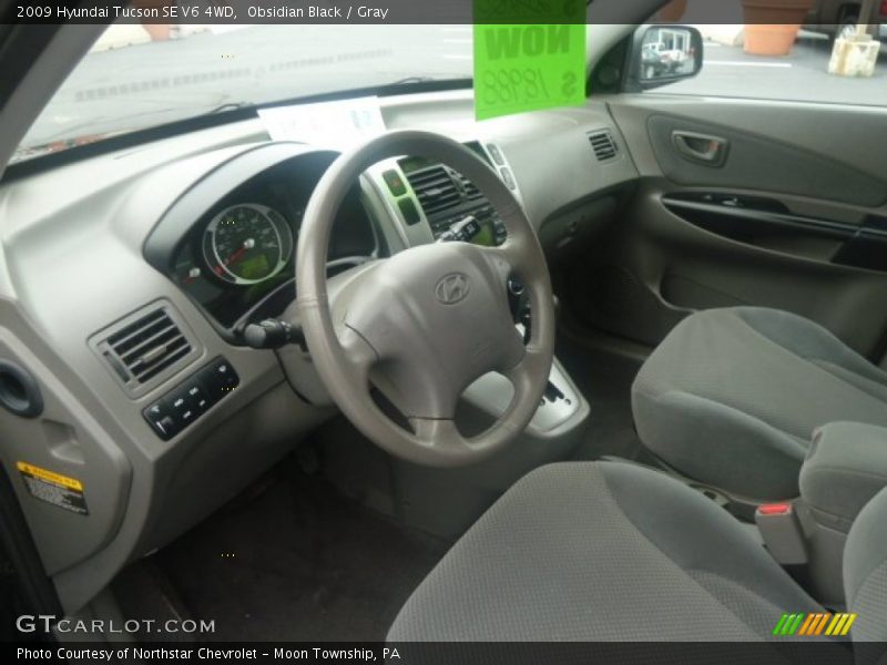 Obsidian Black / Gray 2009 Hyundai Tucson SE V6 4WD