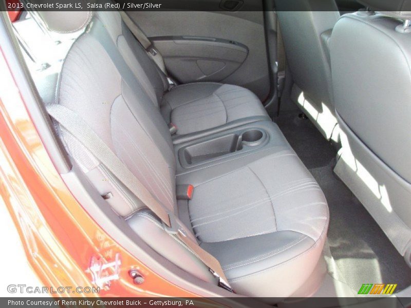 Salsa (Red) / Silver/Silver 2013 Chevrolet Spark LS