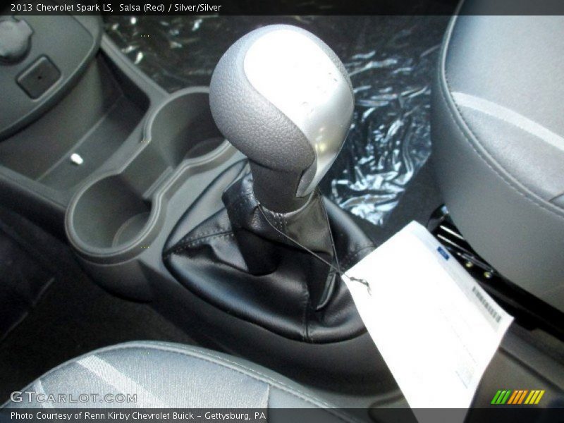 Salsa (Red) / Silver/Silver 2013 Chevrolet Spark LS
