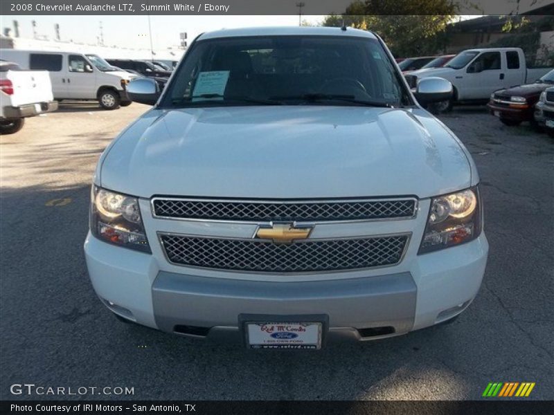 Summit White / Ebony 2008 Chevrolet Avalanche LTZ