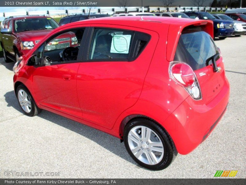 Salsa (Red) / Silver/Silver 2013 Chevrolet Spark LT