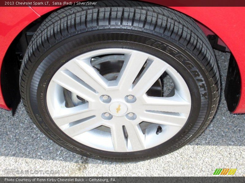Salsa (Red) / Silver/Silver 2013 Chevrolet Spark LT
