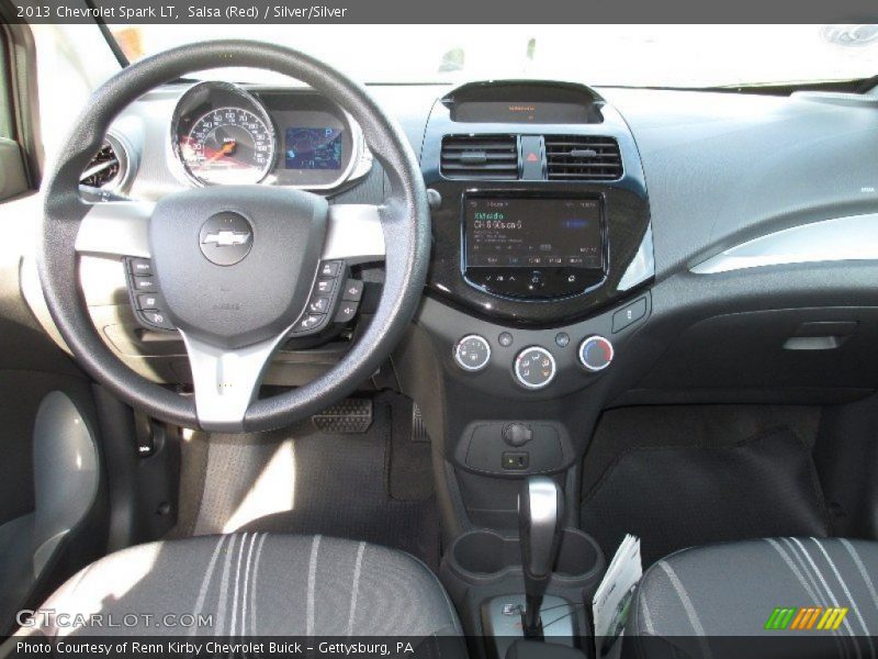 Salsa (Red) / Silver/Silver 2013 Chevrolet Spark LT
