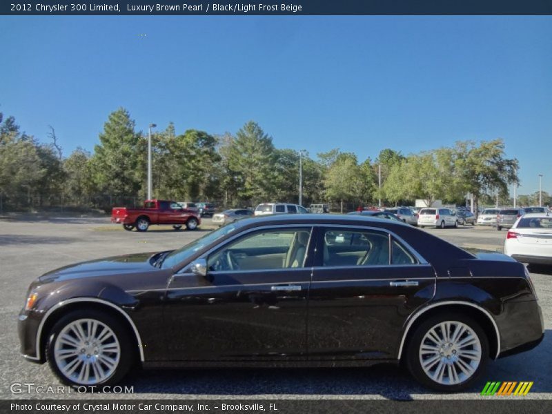 Luxury Brown Pearl / Black/Light Frost Beige 2012 Chrysler 300 Limited