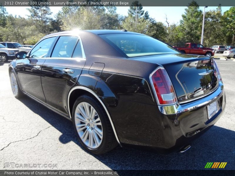 Luxury Brown Pearl / Black/Light Frost Beige 2012 Chrysler 300 Limited