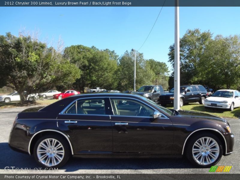 Luxury Brown Pearl / Black/Light Frost Beige 2012 Chrysler 300 Limited