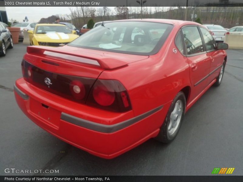 Torch Red / Medium Gray 2001 Chevrolet Impala LS