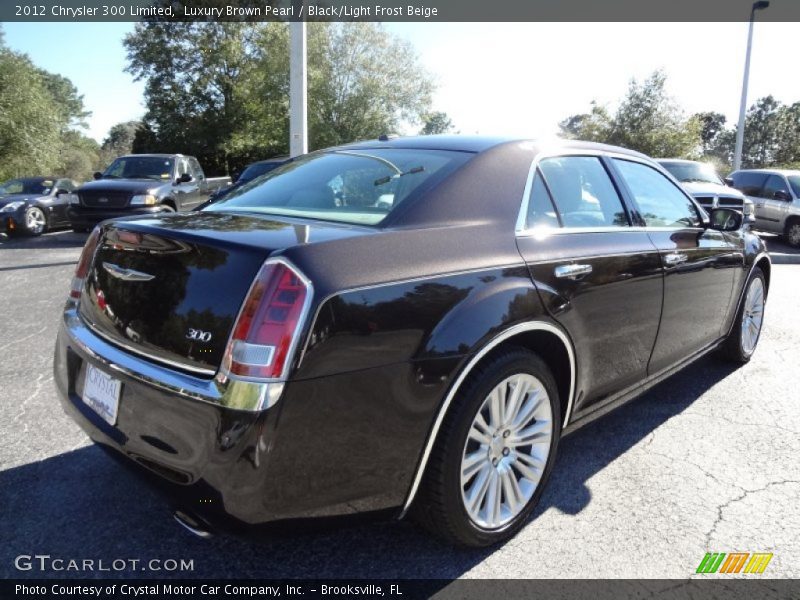 Luxury Brown Pearl / Black/Light Frost Beige 2012 Chrysler 300 Limited