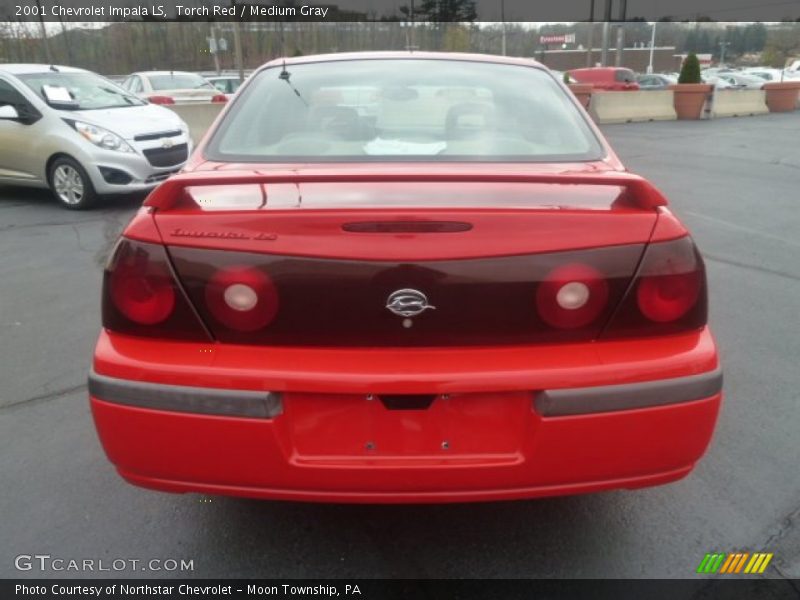 Torch Red / Medium Gray 2001 Chevrolet Impala LS