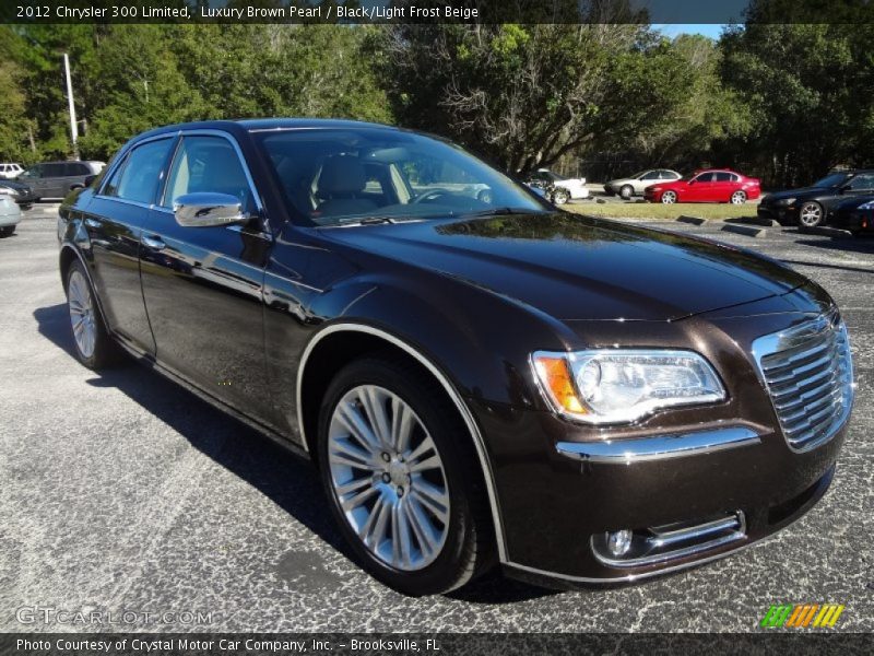 Luxury Brown Pearl / Black/Light Frost Beige 2012 Chrysler 300 Limited