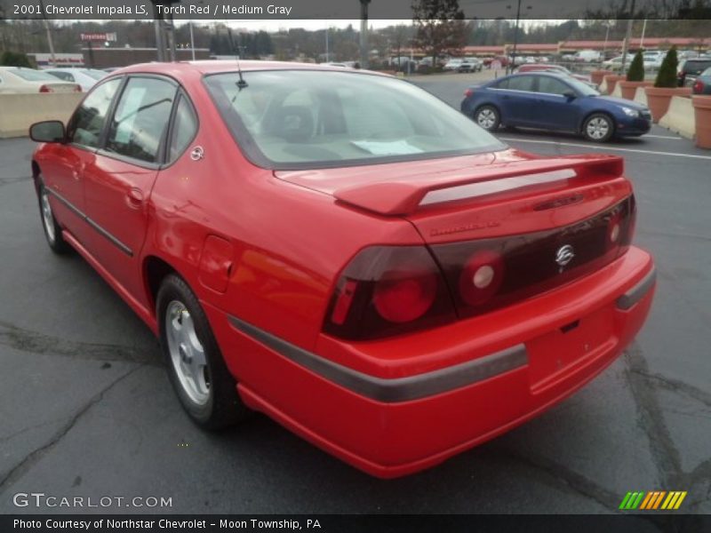 Torch Red / Medium Gray 2001 Chevrolet Impala LS