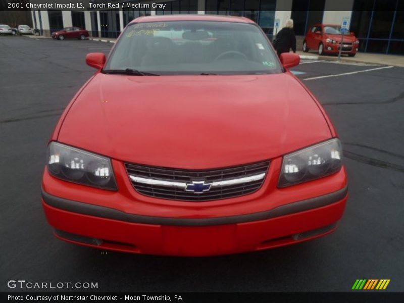 Torch Red / Medium Gray 2001 Chevrolet Impala LS