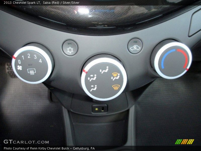 Salsa (Red) / Silver/Silver 2013 Chevrolet Spark LT