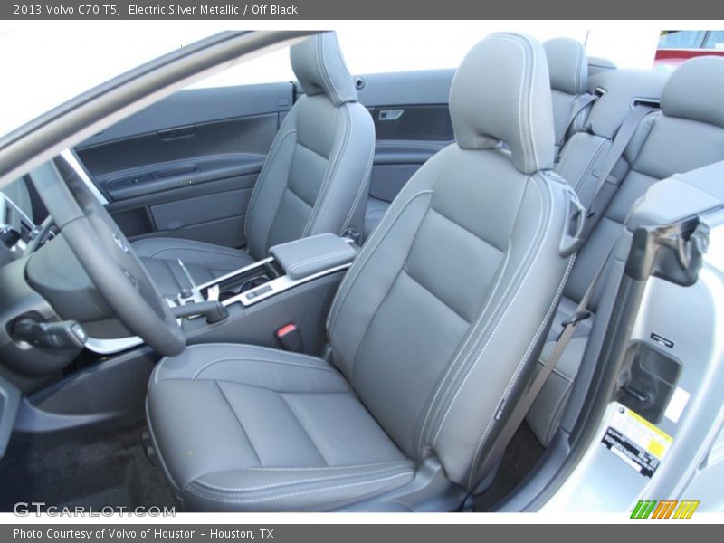 Electric Silver Metallic / Off Black 2013 Volvo C70 T5