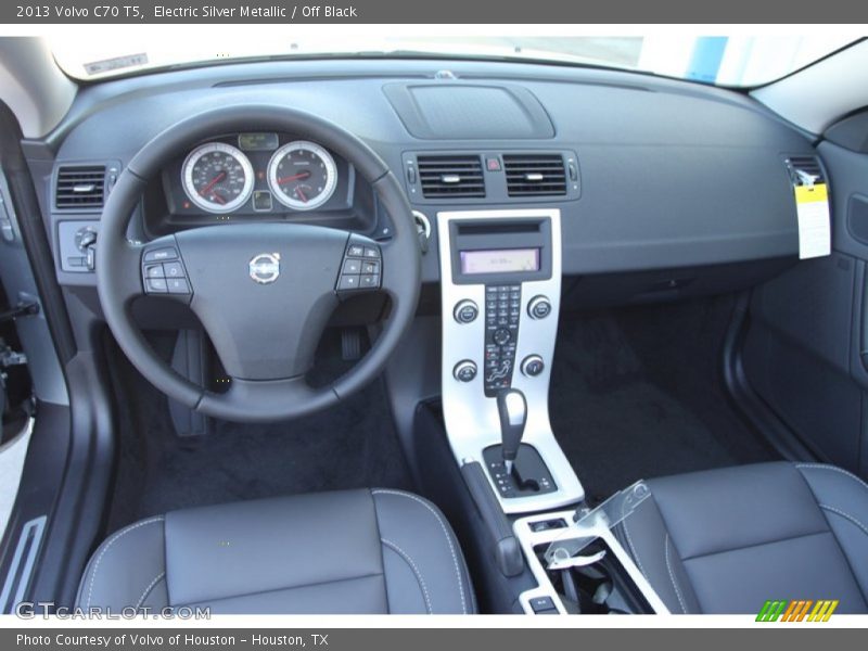 Electric Silver Metallic / Off Black 2013 Volvo C70 T5