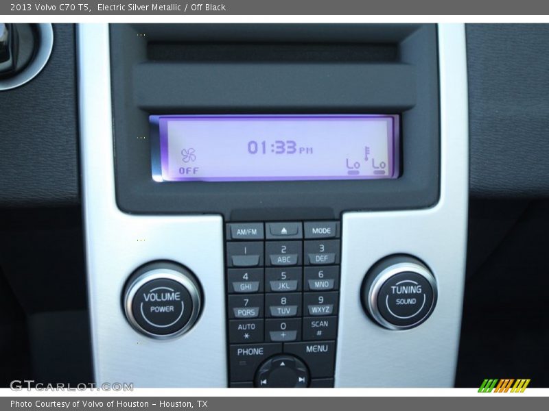 Electric Silver Metallic / Off Black 2013 Volvo C70 T5