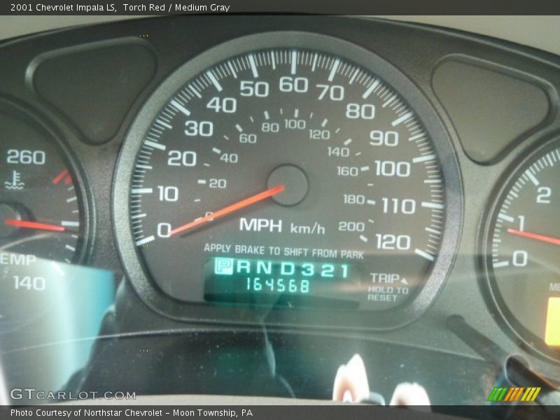 Torch Red / Medium Gray 2001 Chevrolet Impala LS