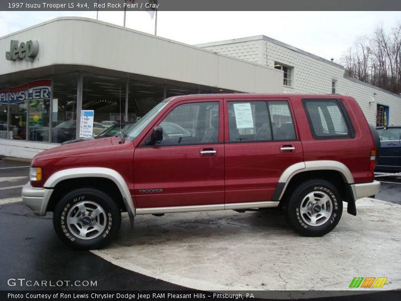 Red Rock Pearl / Gray 1997 Isuzu Trooper LS 4x4