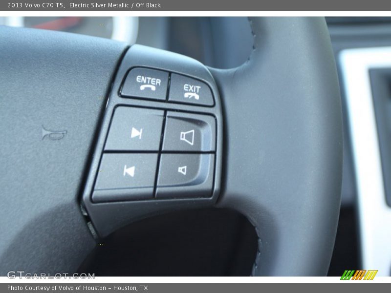 Electric Silver Metallic / Off Black 2013 Volvo C70 T5
