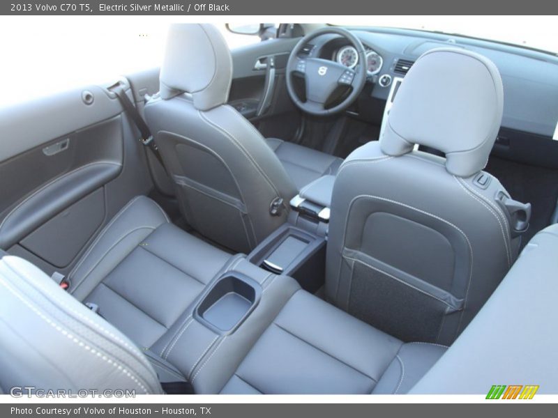 Electric Silver Metallic / Off Black 2013 Volvo C70 T5