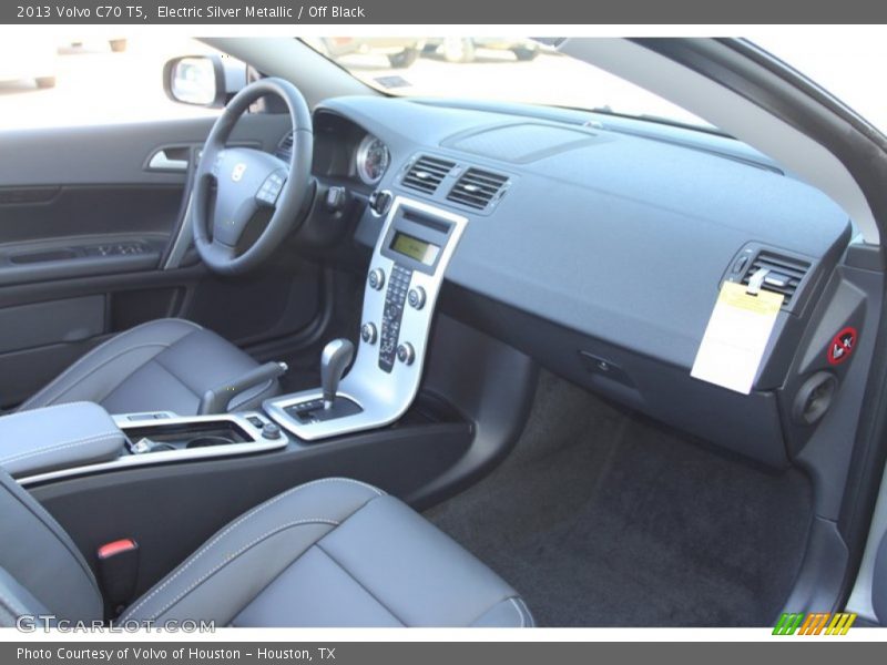 Electric Silver Metallic / Off Black 2013 Volvo C70 T5
