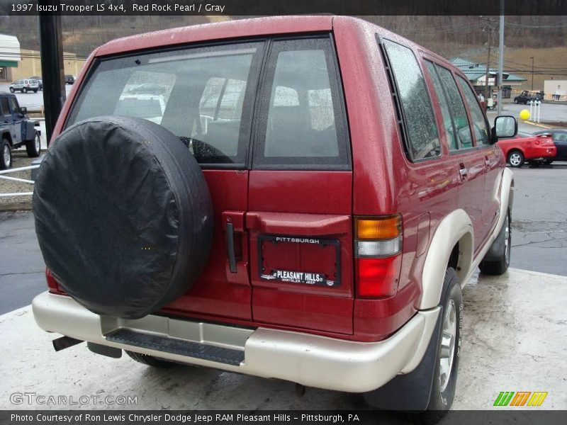 Red Rock Pearl / Gray 1997 Isuzu Trooper LS 4x4