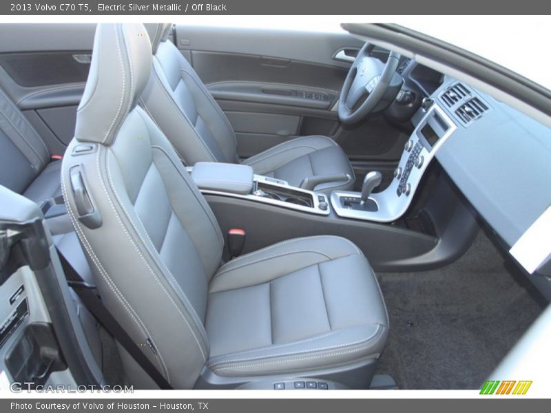 Electric Silver Metallic / Off Black 2013 Volvo C70 T5