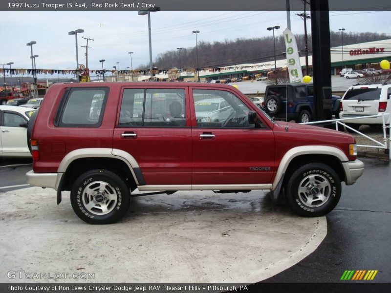 Red Rock Pearl / Gray 1997 Isuzu Trooper LS 4x4