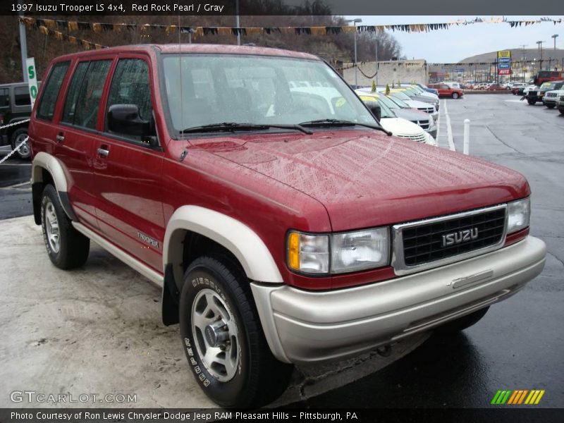 Red Rock Pearl / Gray 1997 Isuzu Trooper LS 4x4