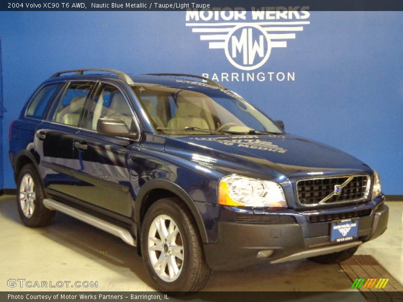 Nautic Blue Metallic / Taupe/Light Taupe 2004 Volvo XC90 T6 AWD