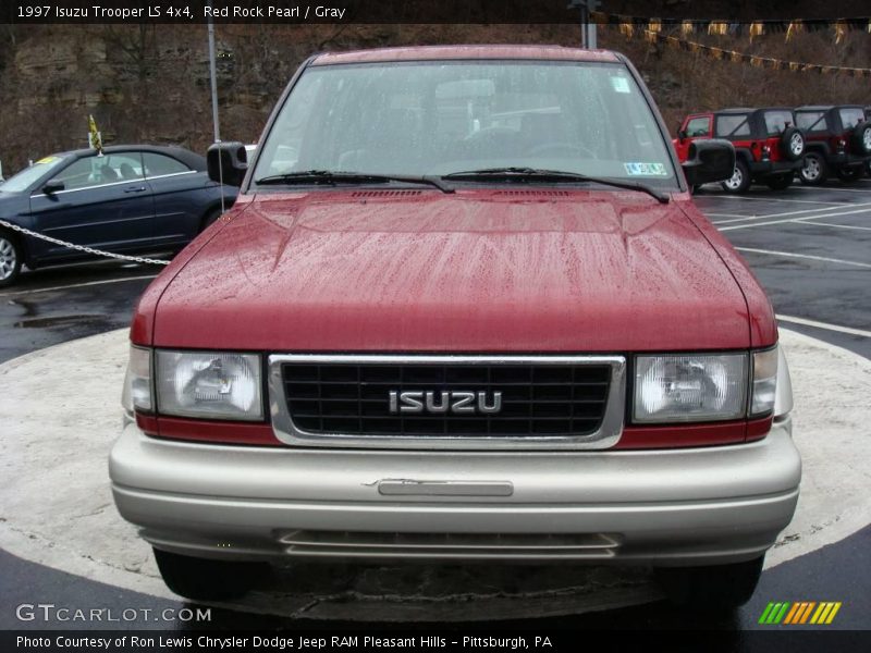 Red Rock Pearl / Gray 1997 Isuzu Trooper LS 4x4