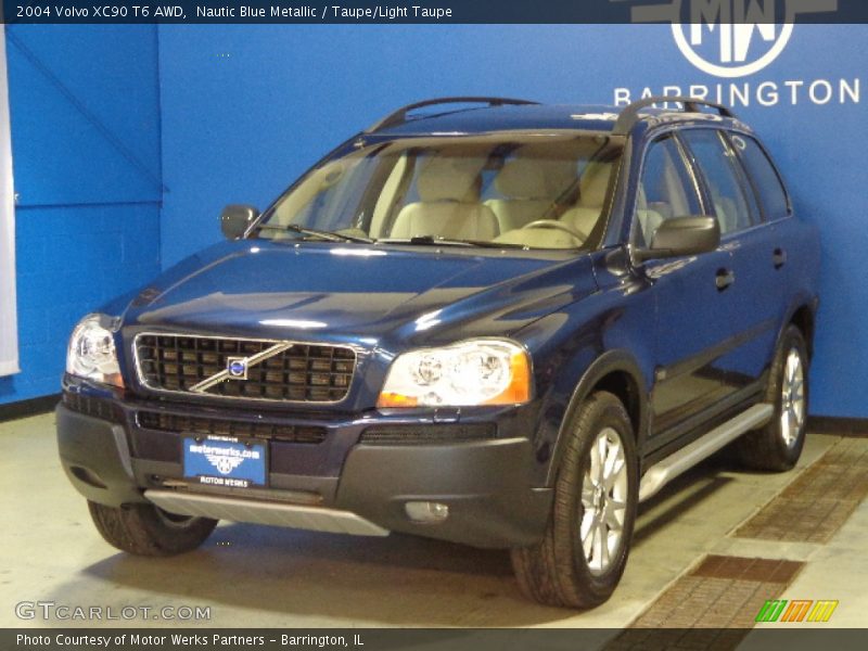 Nautic Blue Metallic / Taupe/Light Taupe 2004 Volvo XC90 T6 AWD