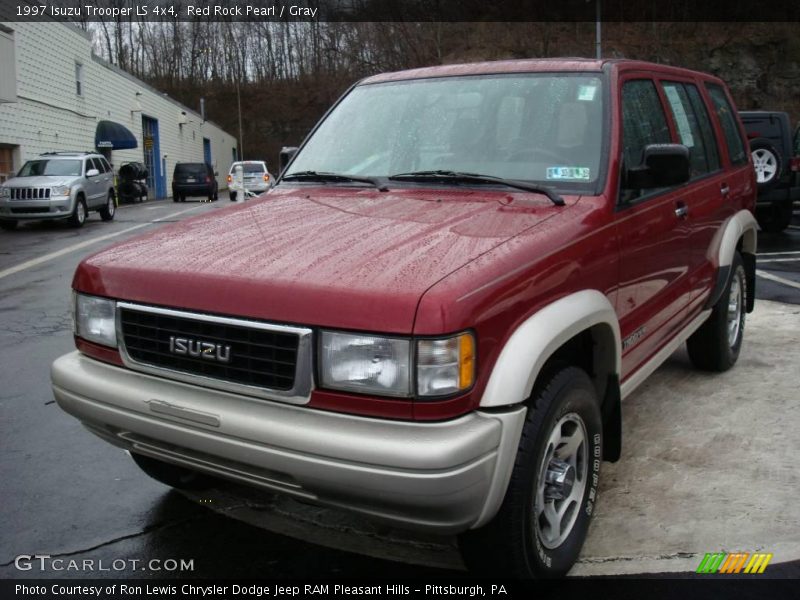 Red Rock Pearl / Gray 1997 Isuzu Trooper LS 4x4