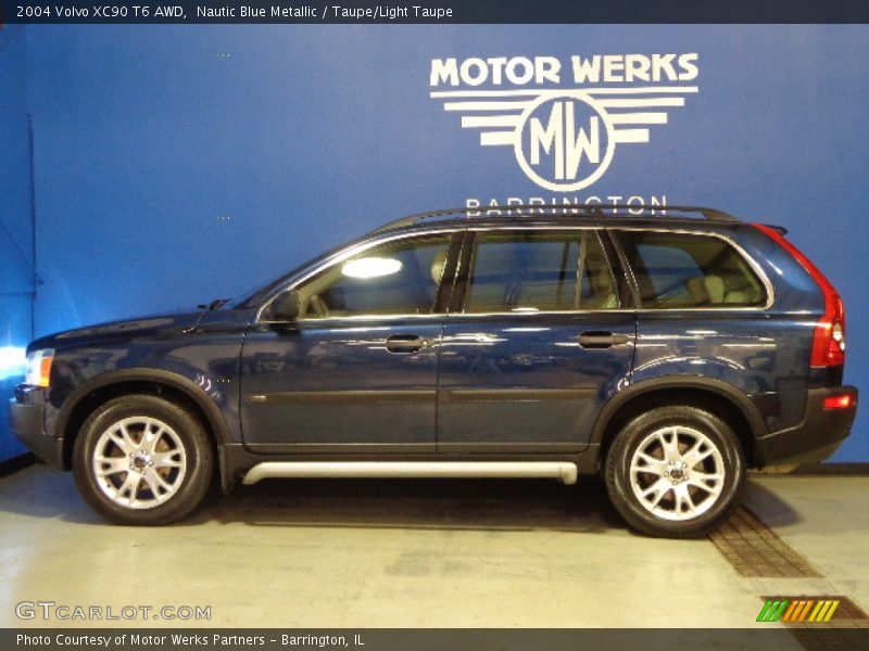 Nautic Blue Metallic / Taupe/Light Taupe 2004 Volvo XC90 T6 AWD