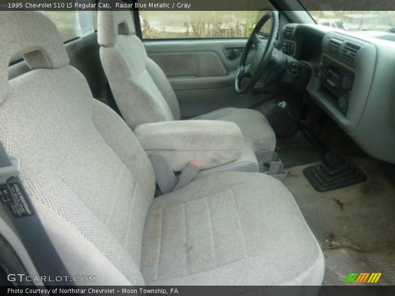 Radar Blue Metallic / Gray 1995 Chevrolet S10 LS Regular Cab