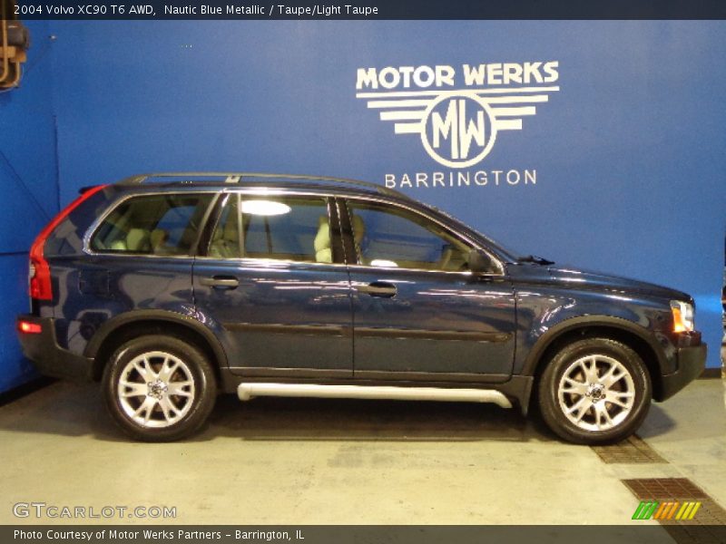 Nautic Blue Metallic / Taupe/Light Taupe 2004 Volvo XC90 T6 AWD