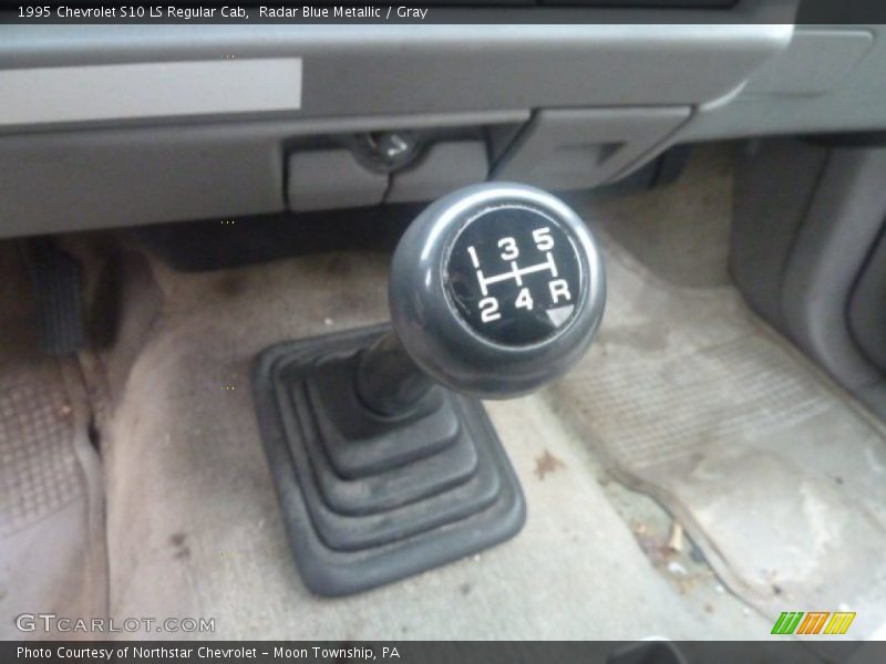 Radar Blue Metallic / Gray 1995 Chevrolet S10 LS Regular Cab