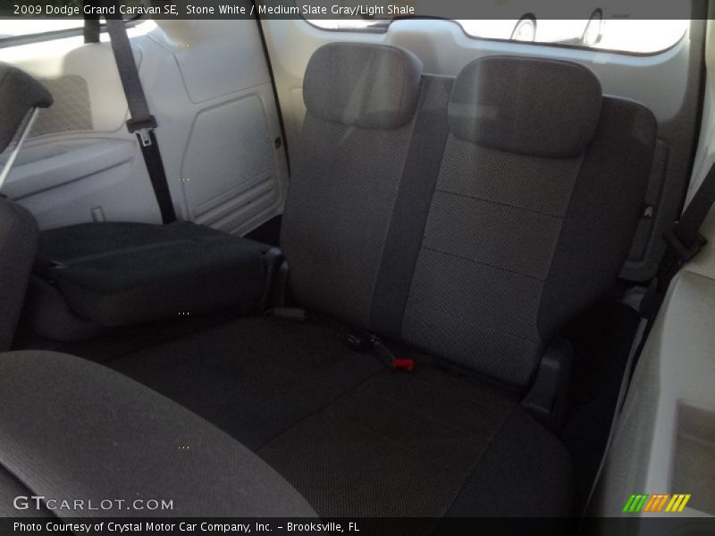 Stone White / Medium Slate Gray/Light Shale 2009 Dodge Grand Caravan SE