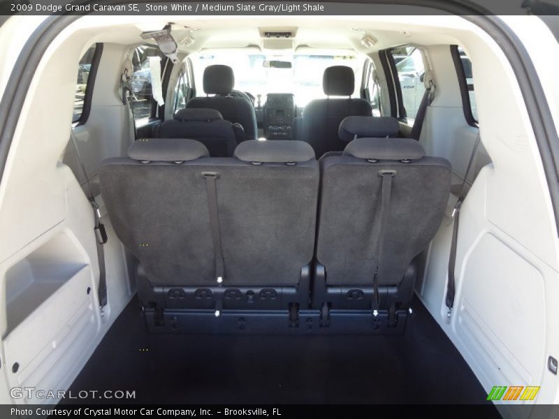 Stone White / Medium Slate Gray/Light Shale 2009 Dodge Grand Caravan SE